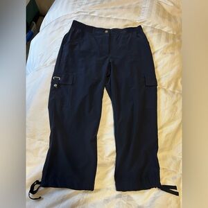 💜Zenergy by Chico's Dark Blue cargo capris size 0